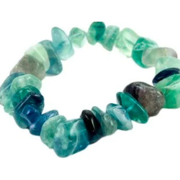 Bracelet Fluorite chunky chip